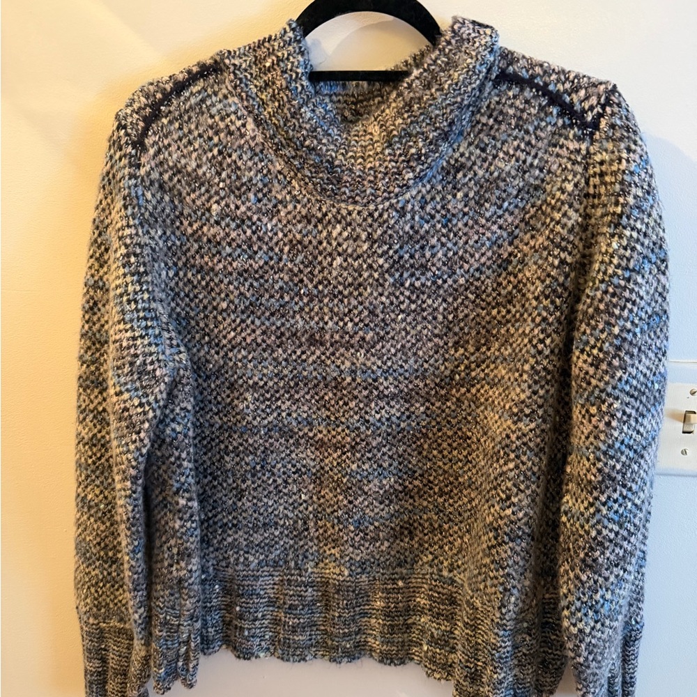 Cozy Blue and Gray Women's Sweater